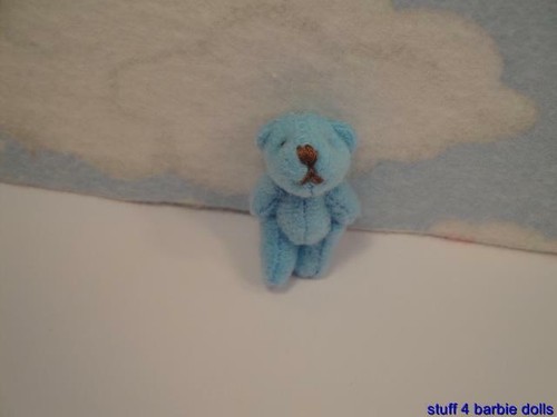 Adorable Cloth Teddy Bear Barbie Kelly Doll House Baby Nursery Happy Family