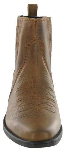 Wrangler Western Cowboy Boots Tex Mid Leather Twin Gusset Cuban Heel UK 7-12