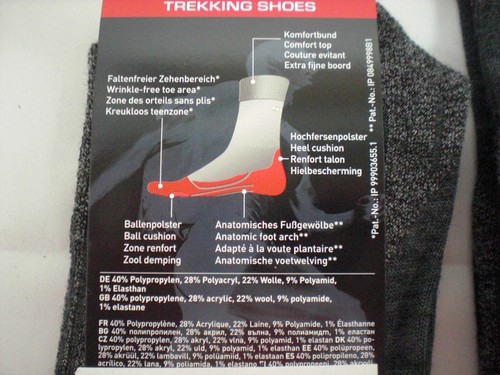 2 Paar !! DOPPELPACK NEU !! Falke TK2 Herren Trekkingsocke grau 16474-3180