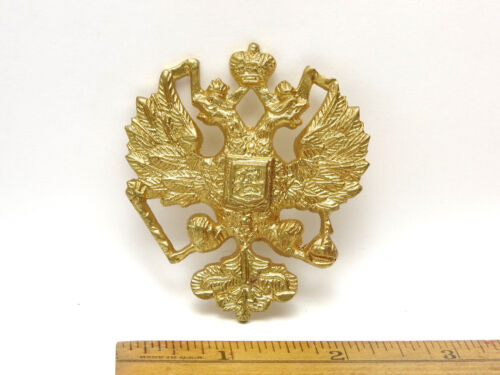 Large Heavy GP Casting IMPERIAL RUSSIAN Double Headed Eagle Romanov Coat of Arms