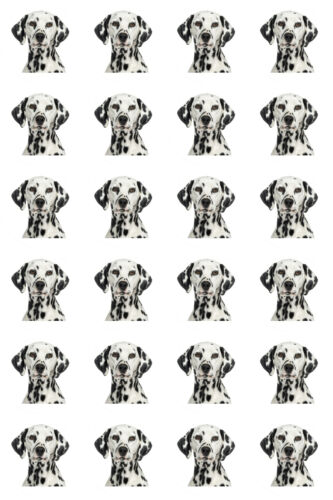 Cupcake Toppers Dalmatian Dog Easy to use Rice paper,Icing fondant Sheets.1056