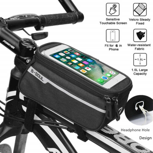Fahrradtasche Fahrrad Handyhalterung Navi mit Fingerabdrucksensor Wasserdicht