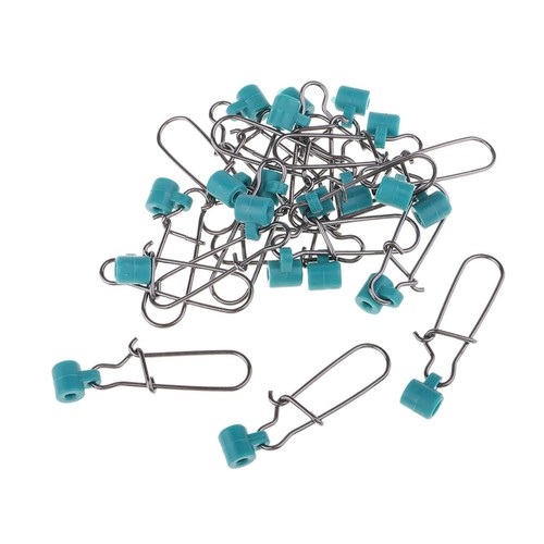 40pcs Heavy Duty Angeln Sinker Slide Slider mit Edelstahl Nice Snap