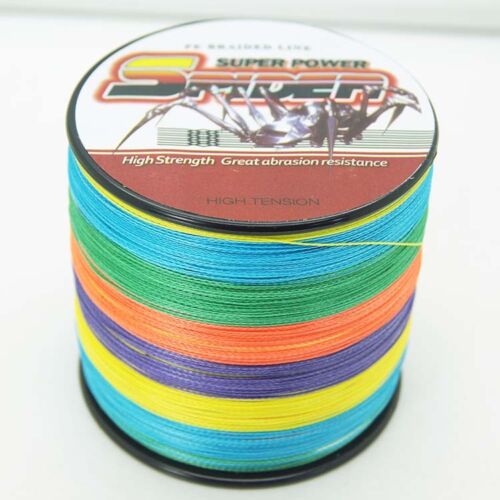 New 100M-1000M Multi-Color 6LB-300LB Super Strong Dyneema Braid Pro Fishing Line