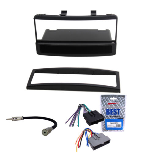Radio Replacement Dash Kit 1 or 2-DIN w//Pocket//Harness//Antenna for Ford//Mercury