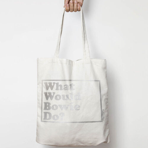 What Would David Bowie Do Organic cotton canvas tote bag
