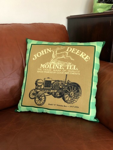 John Deere Pillow Model N Waterloo Boy Tractor Moline Illinois Handmade New