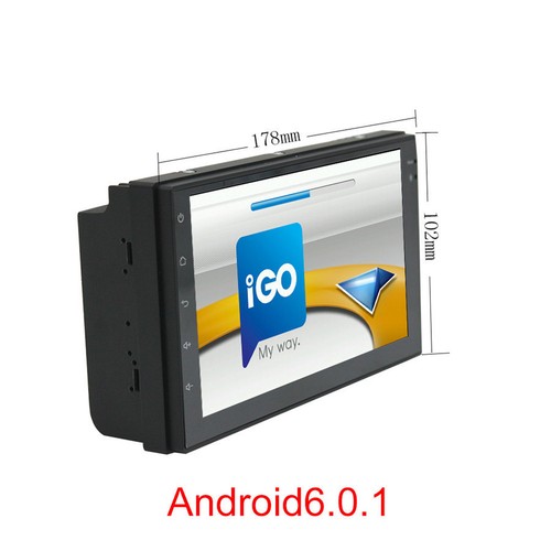 7/" 2Din 2+32GB Android 6.0 4G Quad Core Car GPS Wifi BT Stereo MP5 Player OBD FM