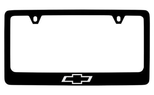 Chevy Logo Black plastic License Plate Frame