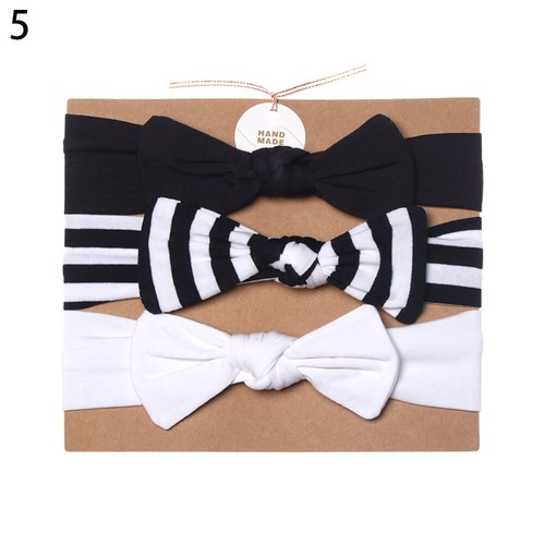 Bow Knot Baby Girls Nylon Hairband Baby Headband Candy color Hair Accessories