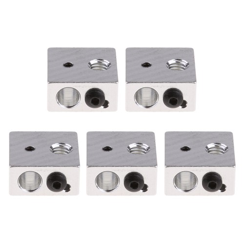 5Pcs Aluminum Heater Block for MK7 MK8 Makerbot Reprap 3D Printers
