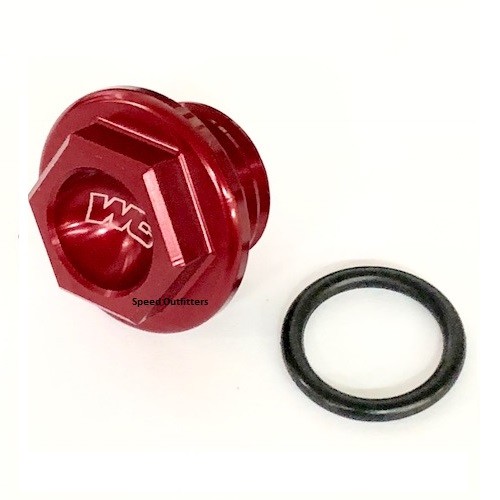 Red Oil Filler Plug 24-001 Works Connection