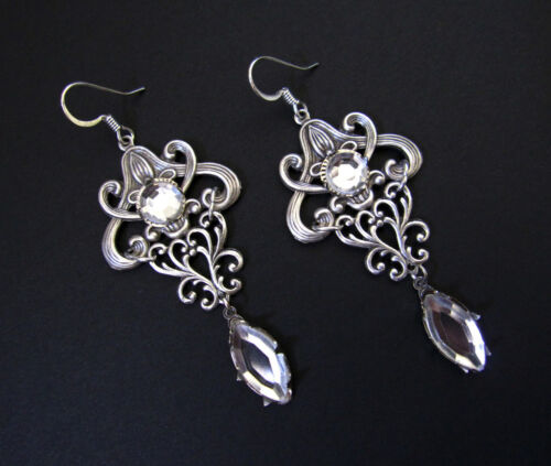 Gothic Victorian Earrings Renaissance Medieval Edwardian Wedding Bridal Jewelry