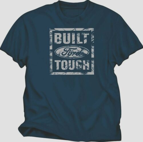 FORD BUILT FORD TOUGH VINTAGE NAVY BLUE TEE SHIRT