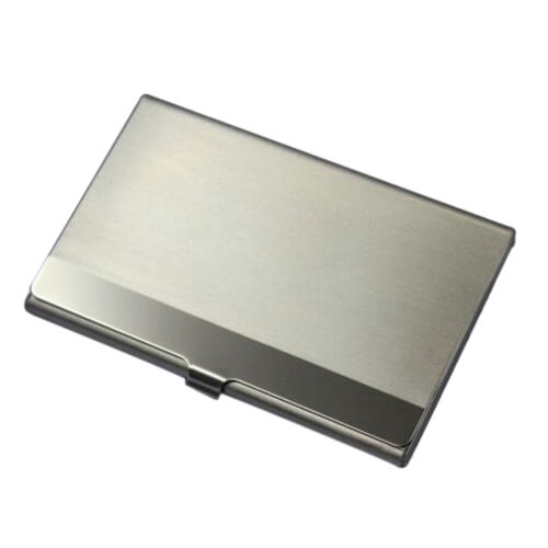 Stainless Steel Pocket Name Credit ID Business Card Holder Box Metal Case JP 