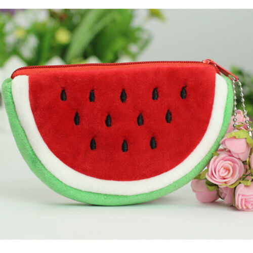 Watermelon/Orange Plush Coin Purses Women Lady Bag Change Purse Wallet Girl Gift 