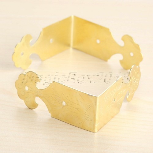 Gold Tone Jewelry Box Corner Protectors Guards Chest Desk Decorative 4pcs - Decorative Table Corner Protectors Gold Tone Jewelry Box Corner Protectors Guards Chest Desk Decorative 4pcs - Decorative Table Corner Protectors