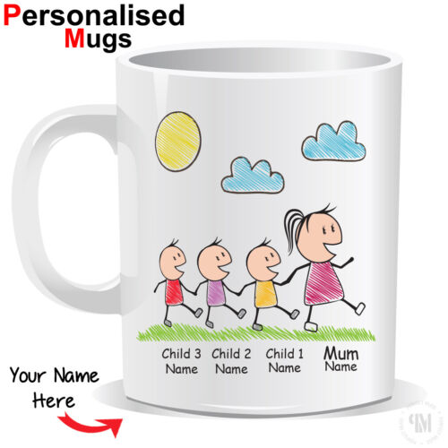 Personalised Mother and Child Mug Mothers Day Birthday Mummy Best Mum Mom New 71