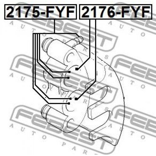brake caliper 2176-FYF FEBEST Piston