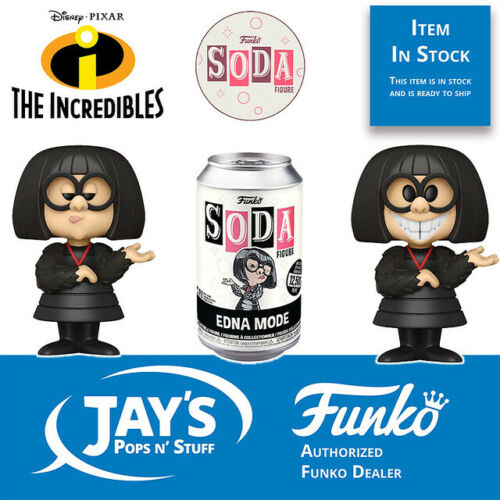 Funko Soda Disney/'s Pixar Incredibles Edna Mode 1:6 Possible Chase In Stock