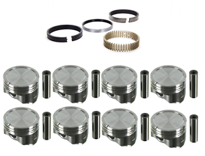 Sealed Power Hypereutectic Dish Pistons w/ Rings for Chevrolet Gen III 6.0 LQ4 