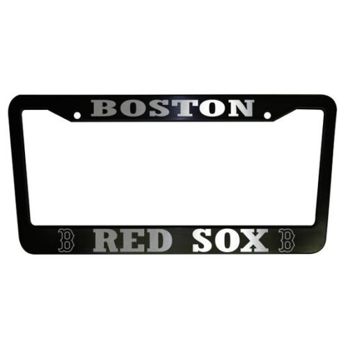 2 Units PAIR Boston Red Sox Black Plastic License Plate Frame Truck Car Van 