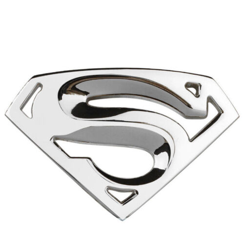 3D Chrome Metal Auto Car Motorcycle Superman Logo Sticker Badge Emblem Decal