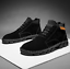 Mens Chukka Ankle Boots PU Leather Lace Up High Top Shoes Walking Casual Shoes 