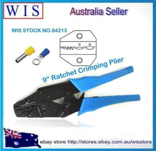 0.5-2.5mm² Ratchet Crimping Plier for Cable End-sleeves /& Insulated,230mm-84213
