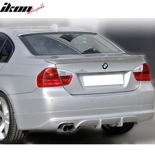 Fits 05-11 BMW 3-Series E90 Sedan AC Style Unpainted ABS Trunk Spoiler Wing