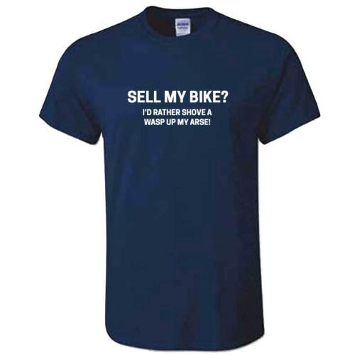 T Shirt Mens Funny SELL MY BIKE Superbike Motorbike Tshirt Clothing Biker