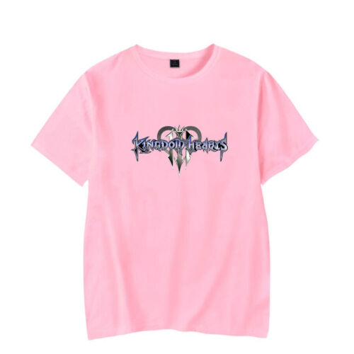 Anime kingdom hearts T-shirt Crew Neck Short Sleeve Top Great Gift 9 Size 05281