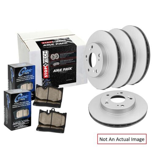 Centric 905.66048 Ceramic Front and Rear Disc Brake Pad and Rotor Kit 