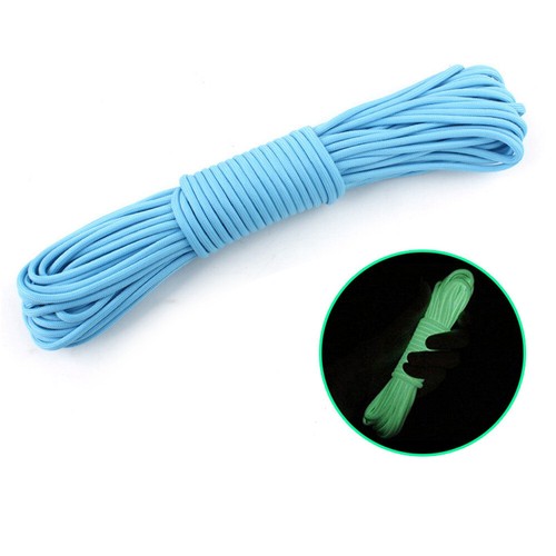 20M All Night Light Rope 9 Core Nylon Rope Outdoor Camping Tent Rope Clothesline