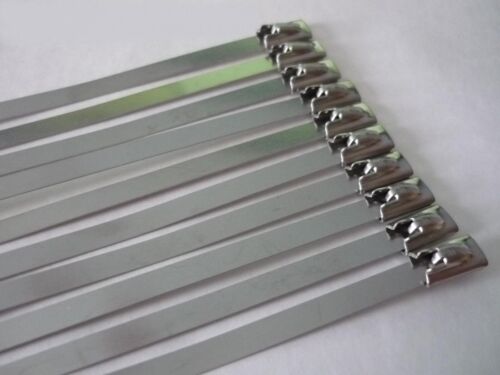 Metallkabelbinder 200mm 10STK Stahlbinder Stahlband Hitzeschutzband Auspuffband 