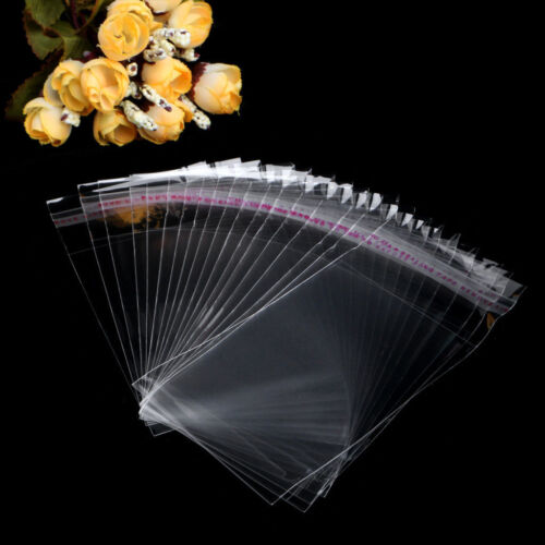 20Sizes 5cm-16cm OPP Clear Seal Pack Self Adhesive Jewelry bags Plastic 100 PCS