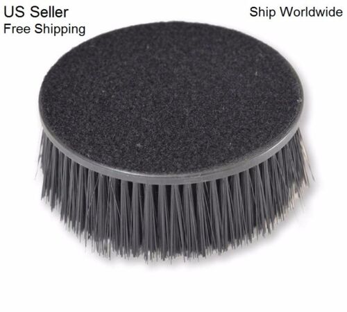 Carpet Upholstery Seat 5/" Round Spinner Brush Hook-N-Loop Backing Attachment 2/"