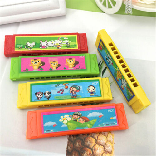 Kids Cartoon Plastic Harmonica Toy Fun Musical Early Educational Gift Toy FBDC