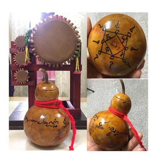 Magic CalabashTalisman Wealth Hoard Money Thai Amulet Home Decor Charm Lucky