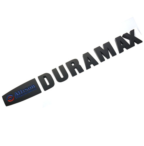 1pc Allison Duramax Badges Emblem Replacement for Silverado 2500 3500hd Black 2