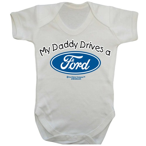 FORD Babygrow Baby Romper Tuta Sonno logo con licenza autentica MIO PADRE unità RS ST
