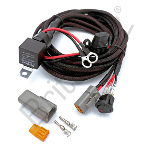 Nuevo 12V 3m Kit de cableado arnés único Incluye Interruptor /& Relé Para Spot//Luces De Niebla