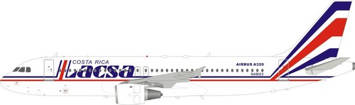 INFLIGHT 200 IFEA320LR1019 1//200 LACSA AIRBUS A320-200 N481GX WITH STAND