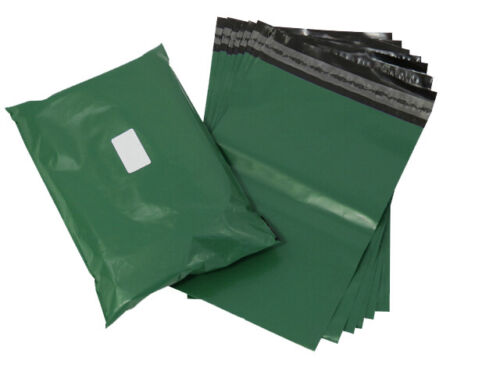 NEW  OLIVE GREEN 12x16&#034; Mailing Postal Poly Postage Bags (305x406mm)