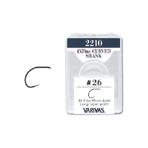 Varivas 2210 Light Weight Curved Shank Hook30 Hooks Per PackSuper Quality