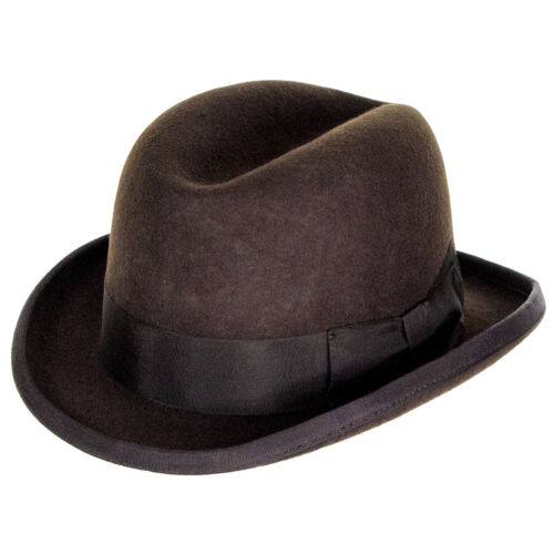 Dark Brown Denton Hats Churchill Homburg