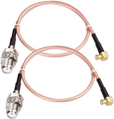 Male BNC Right Angle cable 6Inch Details about  / SUPERBAT MCX to F Cable Pigtail