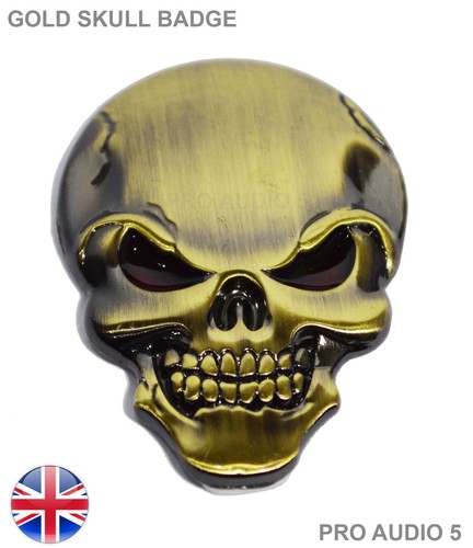 Bota de Oro ala cráneo insignia de cuerpo-bicicleta auto van camión Ford V W OPEL FIAT UK