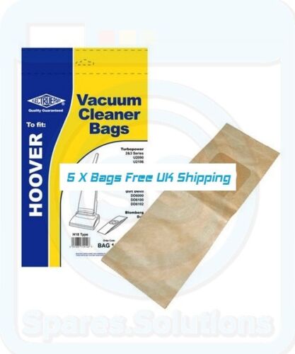 Type H18 Pack Of 5 Vacuum Cleaner Dust Bags for Hoover U2812 U2814 U2864