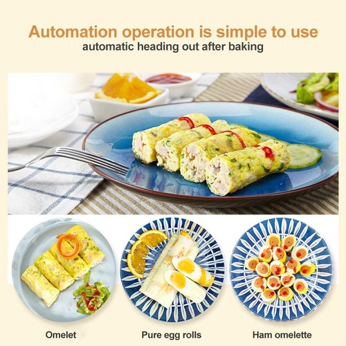 Electric Household DIY Boiler Automatic Egg Roll Maker Omelette Cup Machine BF#